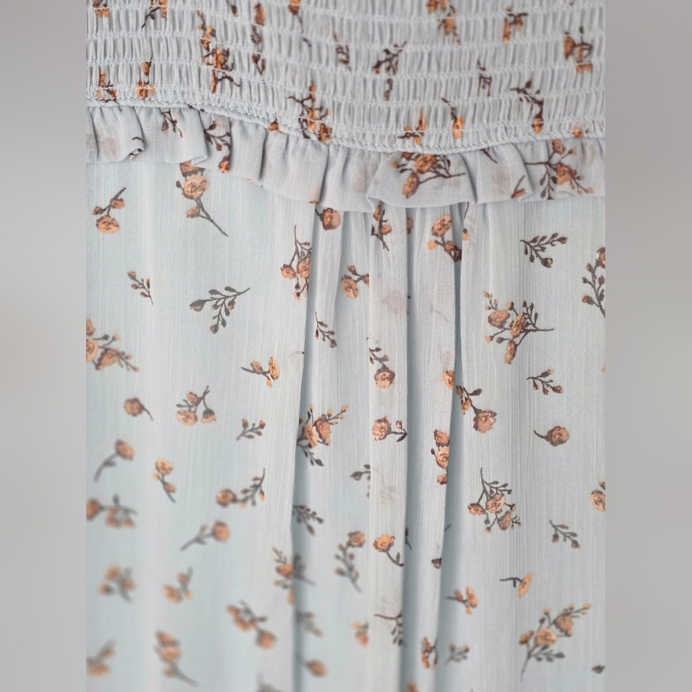 Wild Fable Light Blue Floral Dress - Picture 6 of 7